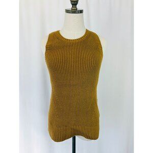 NWT Banana Republic Mustard Knit Sweater Top Women's Sz M Orig $70